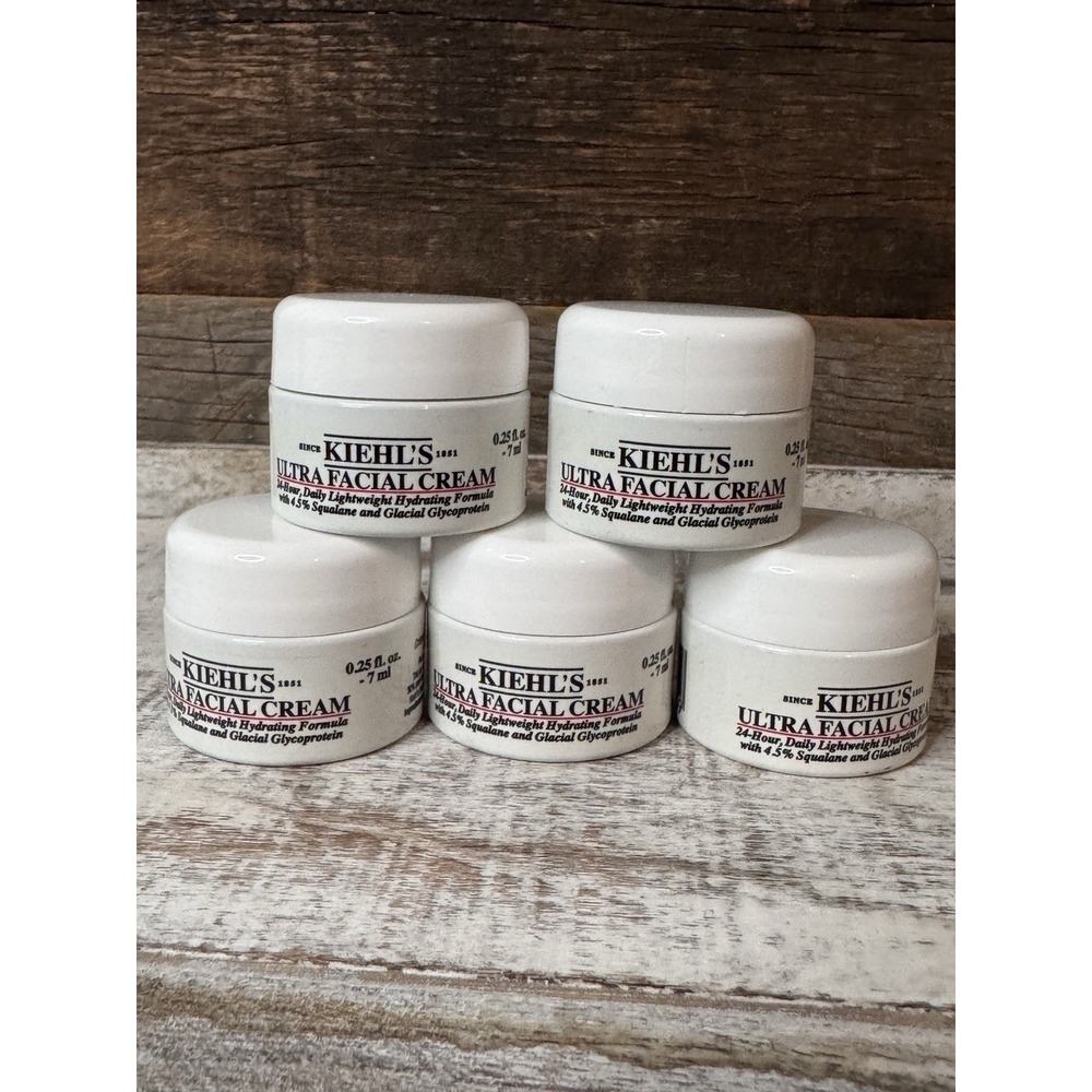 Kiehl's Ultra Facial Cream 0.25oz Minis x5 Lightweight 24HR Moisturizer | $38